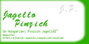 jagello pinzich business card